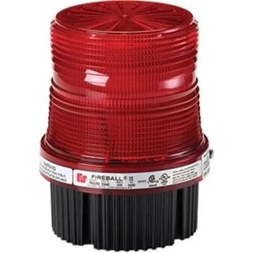 Federal Signal FB2LED Fireball LED Warning Light, UL and cUL, 12-24VAC, Red