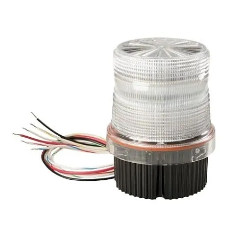 Federal Signal FB2LED-QC-012-024 Fireball LED Quad Color Warning Light, 12/24V DC, Clear