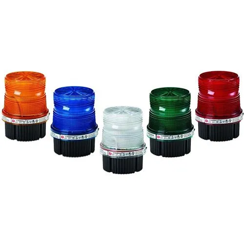 Federal Signal FB2PST-012-024A FB2PST Series Fireball Security Strobe Light, 12/24VDC, Surface Mount, Amber