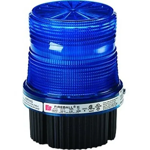 Federal Signal FB2PST-120B FB2PST Series Fireball Security Strobe Light, 120VDC, Surface Mount, Blue