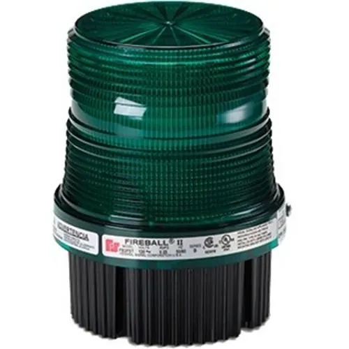 Federal Signal FB2PST-120G Green Strobe Light, 120VAC, Pipe/SFCE Mount