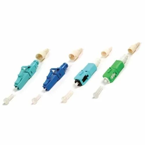 Siemon FC1-LB-LCU-9BL OS1/OS2 Lightbow Fiber Connector with Mechanical Splice, Singlemode, LC UPC, Simplex, Blue