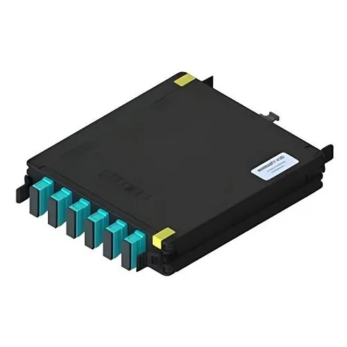 Belden FC3X06SDMF FiberExpress ECX Cassette, OM3, 6-Port, MPO-12 Female, SC Duplex