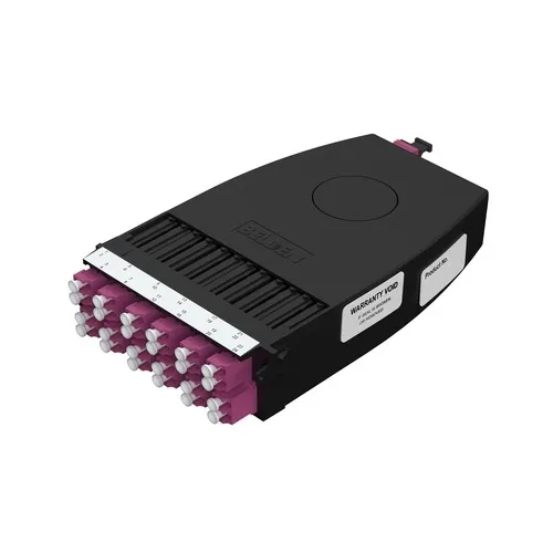 Belden FC4U12LDMF FX Ultra Cassette OM4 12-Ports, MPO-12 (FEMALE) Type-A, Erika Violet Adapters