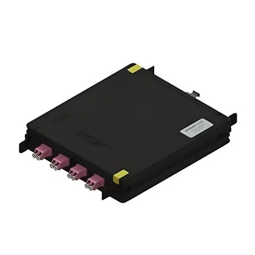 Belden FC4X04LD4F FX ECX Cassette, OM4, 4-Port, MPO-12 (F) Base 8, LC Duplex, 40G/100G SR4, Erika Violet