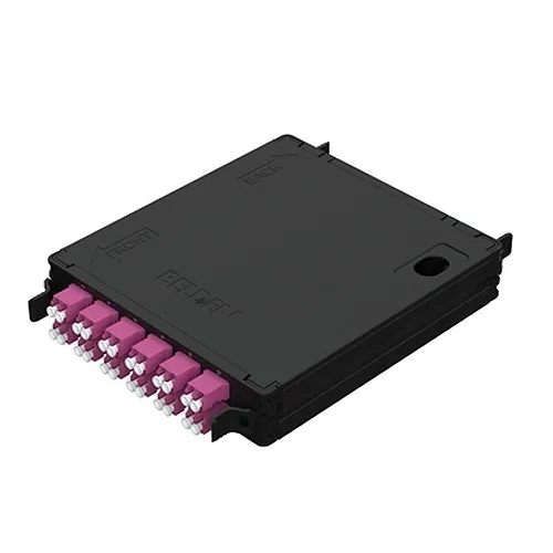 Belden FC4X12LDFT FX ECX 12-Port OM4 Cassette, Field-Term LC Duplex, Black