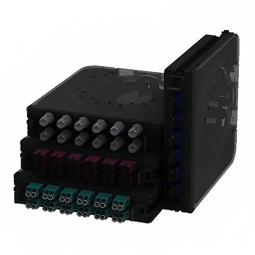 Belden FCSX06LDFS FX ECX Splice Cassette OS2, 6-Ports LC DUPLEX, Blue