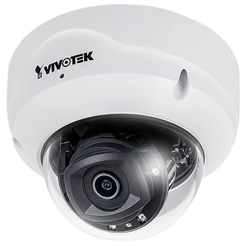 VIVOTEK FD819-H-1Y VORTEX 5MP Dome, 2.8mm Lens, with 1-year VSaaS License, White, 30-Day Video Onboard Storage, NDAA and TAA Compliant