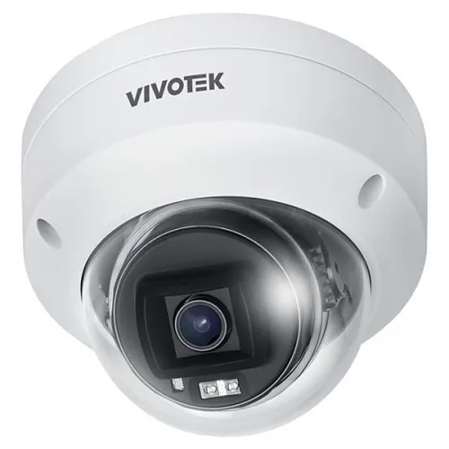 VIVOTEK FD9380-HV-V2 5MP Outdoor Fixed Dome AI Camera with Smart IR, 2.8mm Fixed Lens, IK10, White
