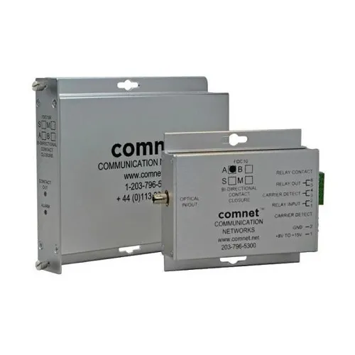 ComNet FDC10M1B 1-Fiber Bi-Directional Contact Closure Tcvr, Type B, B-Side, Multimode, 1310/1550nm