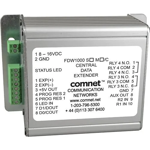 ComNet FDW1000S Optical Wiegand Extender, Central Unit