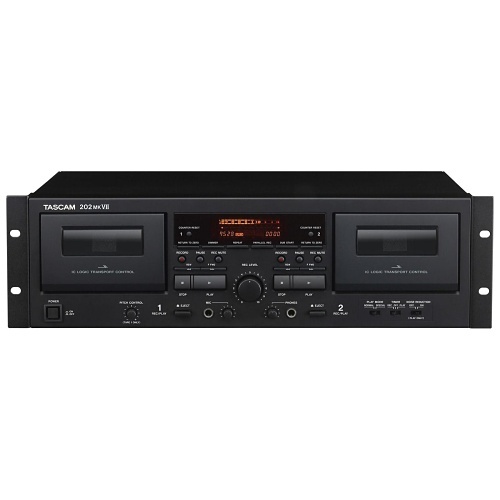 TASCAM 202MKVII Double Cassette Deck with USB Port