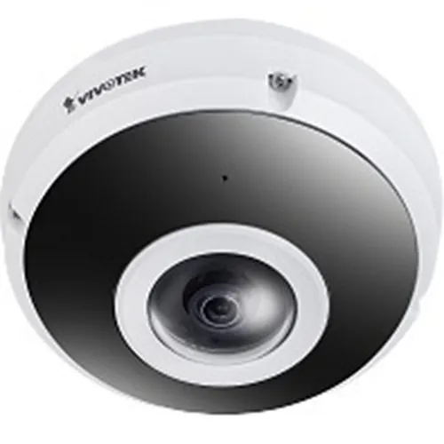 VIVOTEK FE9380-HV C-Series 5MP 360° Fisheye Pro IP Camera, 1.16mm Fixe Lens, WDR, Black and White