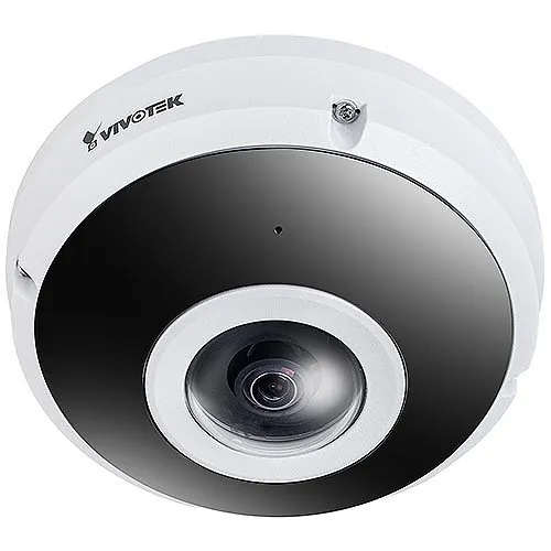 VIVOTEK FE9391-EHV-V2 S-Series 12MP Outdoor WDR Fisheye IP Camera, 1.22mm Fixed Lens, Black and White