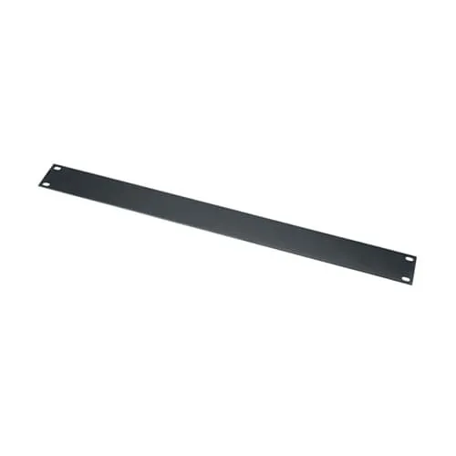 Middle Atlantic FEB1 1U RMS Blank Rack Panel, Flat, Steel, Black Powder Coat