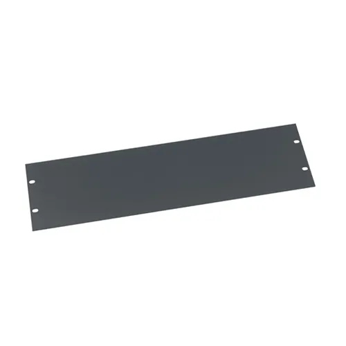 Middle Atlantic FEB3 3U RMS Blank Rack Panel, Flat, Steel, Black Powder Coat