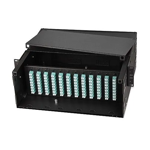 Signamax FER1-12LB 12-LGX Rack-Mount Optical Fiber Enclosure 4U, Black