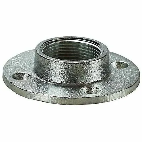 Dottie FF100 Conduit Adapter, 1" Malleable Iron Floor Flange