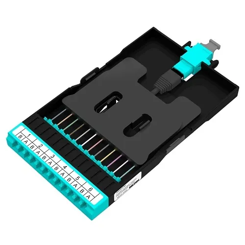Belden FF3D06LDMFAA Fiber Optic Frame, OM3, 6-Port, MPO12(F)