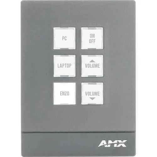AMX FG2102-06P-BL AMX Massio 6-Button ControlPad (US, UK, EU)