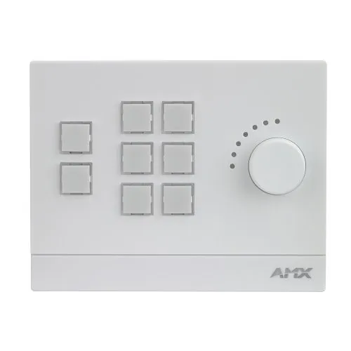 AMX FG2102-08-W AMX MCP-108 Massio 8-Button ControlPad with Knob