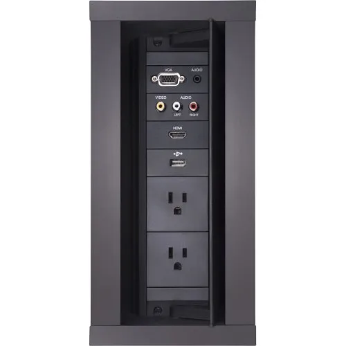 AMX FG560-02-BL AMX HPX-900BL HydraPort 9-Module Connection Port, Black Anodized