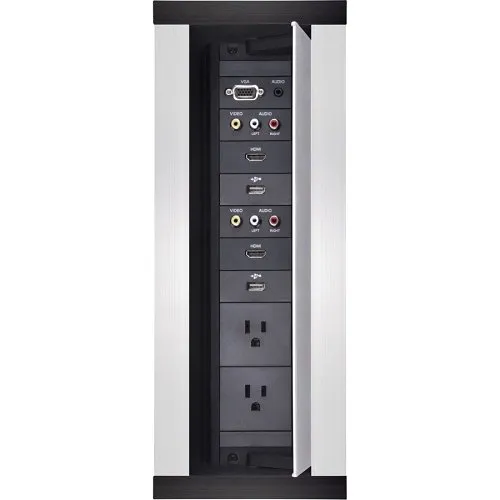 AMX FG560-03-BL AMX HPX-1200BL HydraPort 12-Module Connection Ports, Black Anodized