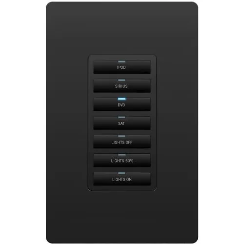 AMX FG565-13-BL-00 AMX HPX-U400-R-MET-7E Metreau 7-Button Ethernet Keypad Ramp Mount Kit