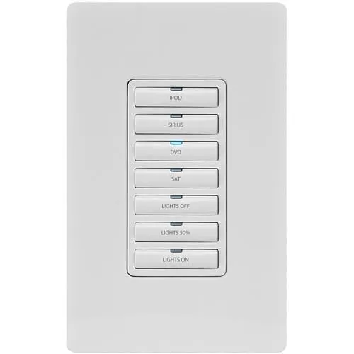 AMX FG5793-03-WH AMX MET-7E Metreau 7-Button Ethernet Keypad