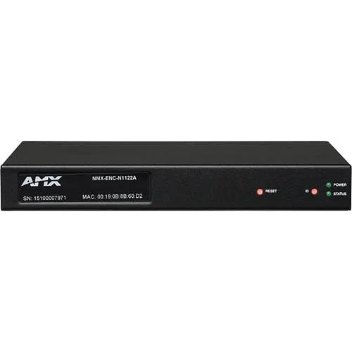AMX FGN1122A-SA AMX NMX-ENC-N1122A N1000 Series Minimal Proprietary Compression Video Over IP Encoder with PoE, AES67 Support