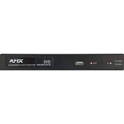 AMX FGN3132-SA AMX NMX-ENC-N3132 H.264 Compressed Video over IP Encoder, PoE, SFP, HDMI, USB for Record