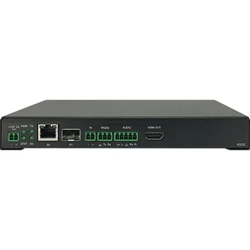 AMX NMX-DEC-N3232 H.264 Compressed Video over IP Decoder, PoE, Sfp, HDMI, USB For Record
