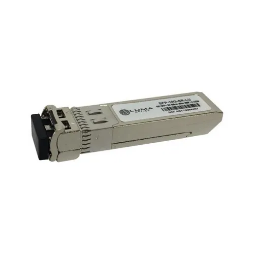 AMX FGVSFP-SR 10Gbps Multi-Mode SFP Fiber Transceiver Module with Dual LC Connectors, 984', Silver