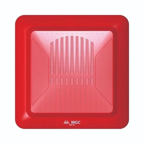 Secutron FH-400-LF-RR Low-Frequency Wall / Ceiling Mount Sounder, Red