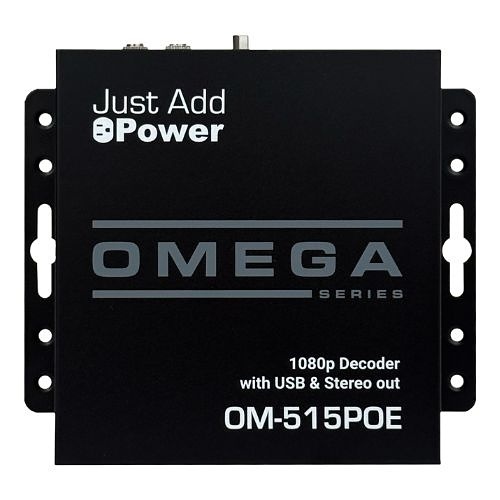 Just Add Power OM-515POE 2G Omega Series 2G/3G+ Receiver with USB and Stereo Audio Output (Previous VBS-HDIP-515POE)