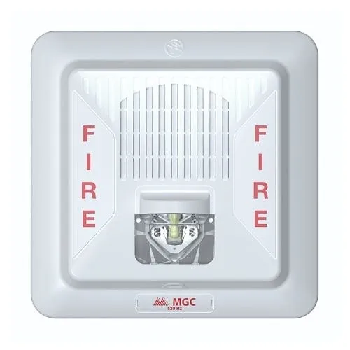 Secutron FHS-400-LF-WW Low Frequency Wall Mount Sounder Strobe, White