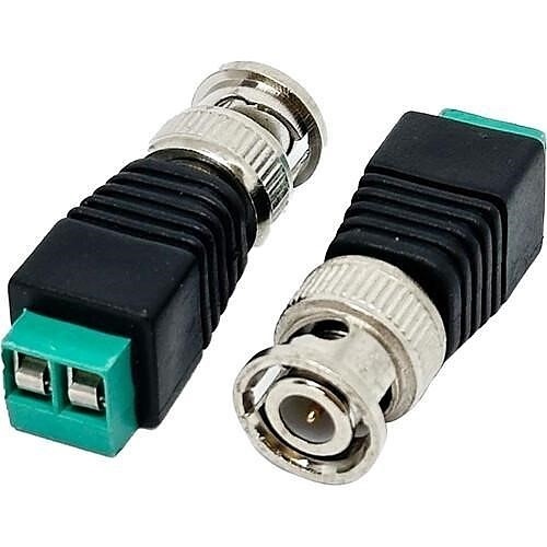 NVT Phybridge NV-BNCA-2P Coaxial Cable Connector, BNC Male to 2 Position Screw Terminal Adapter
