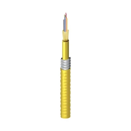 Belden FISD012A9 Indoor 12-Fiber Distribution Tight Buffer Cable, Plenum, OFCP, OS2, Yellow