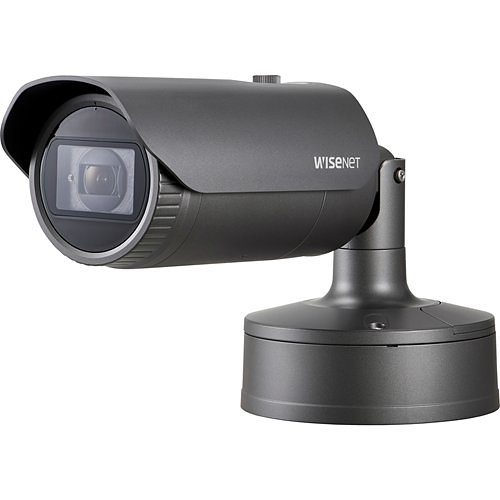 Hanwha XNO-6080R X-Series 2MP IR Bullet Camera, 2.8-12mm Varifocal Lens, Gray
