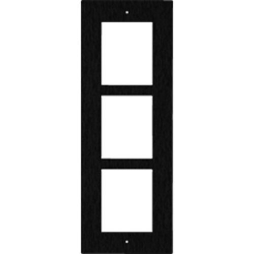 2N 01283-001 IP Verso and LTE Verso 3-Module Frame, In Wall Flush Mount, Black