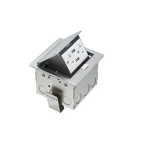Arlington FLBT4400USS Mounting Box, Trapdoor Cover, Stainless Steel