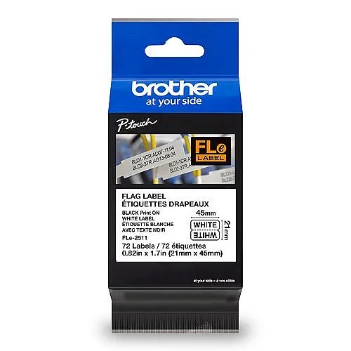 Brother FLE2511 Label Maker, Compact Design,  Black on White