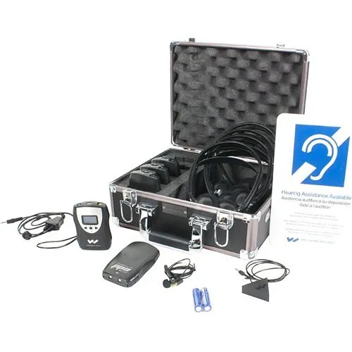 Williams AV FM ADA KIT 37 FM ADA Compliance Kit, Alkaline Battery, (1) PPA T46, (4) PPA R37, (4) HED 027, (1) MIC 090, (1) MIC 149, (2) NKL 001 Neckloops, (5) BAT 001-2, (1) IDP 008 ADA