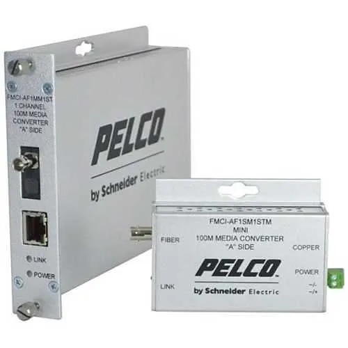 Pelco FMCI-AF1MM1ST1-Channel Multi-Mode Fiber Media Converter-A, ST Connector