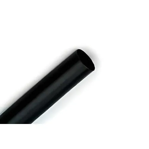 3M FP-301-1/4BLACK100' Heat Shrink Thin-Wall Tubing, 100' Length, Black