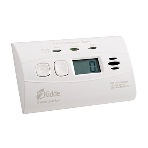Kidde C3010D DC Carbon Monoxide Alarm with Digital Display and 10 Year Sealed Battery