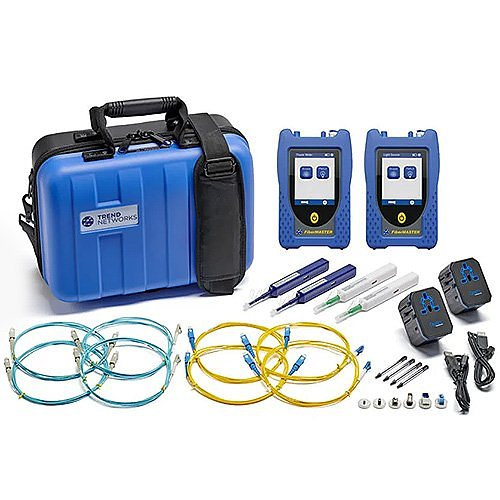 TREND Networks R240-PMLS FiberMASTER Multimode/Single-Mode Power Meter and Quad Light Source Kit, Inspection Port, VFL