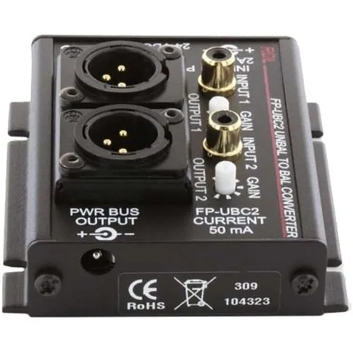 RDL FP-UBC2 Unbalanced To Balanced Converter, 2-Channel