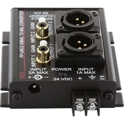 RDL FP-UBC2 Unbalanced To Balanced Converter, 2-Channel