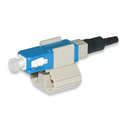 Signamax FPC6-LC09-02 SF-Series Pre-Polished Fiber Optic LC Connector, SM Fiber, 6-Pack, Blue